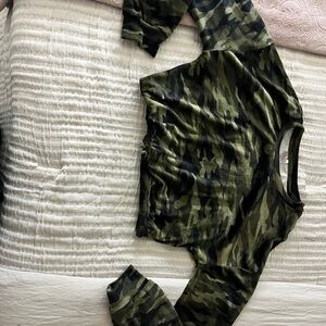 Camouflage Long Sleeve Top